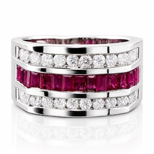 Ruby Sovereign Diamond Band