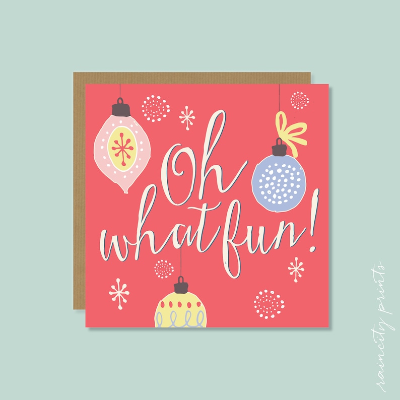 Oh What Fun Christmas Card 