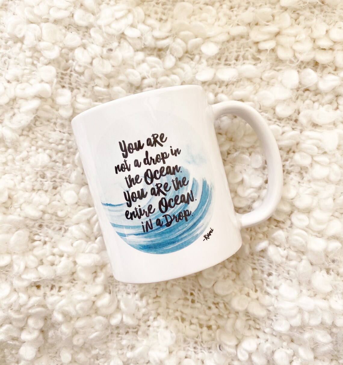 Rumi Ocean in a Drop Coffee Mug. Coffee Mug With Rumi Quote. BFF Gift ...