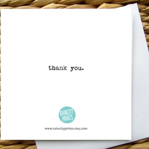 Maya Angelou Thank you Card. People Will Never Forget How You Made Them Feel Maya Angelou Quote Card. Inspirational Card Blank Greeting Card image 3