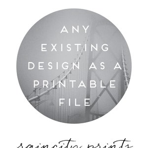 Fichier imprimable de n'importe quelle impression Raincity ou carte de voeux EXISTANTE. Art inspirant, typographique, art de cuisine, décoration de chambre d'enfant. Téléchargement numérique