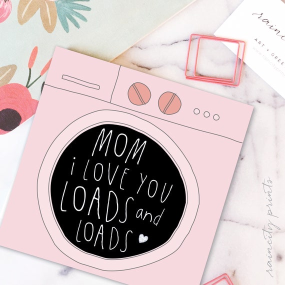 Funny Mother's Day card, LOL Lots of Love Mother's Day, Sarcastic Mom Card,  A2 Mothers Day card