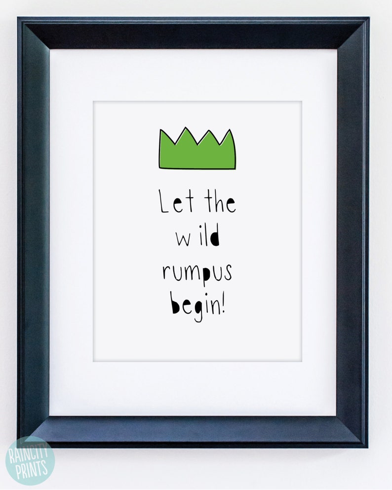 Let the Wild Rumpus Begin Nursery Decor. Where the Wild Things Are ...