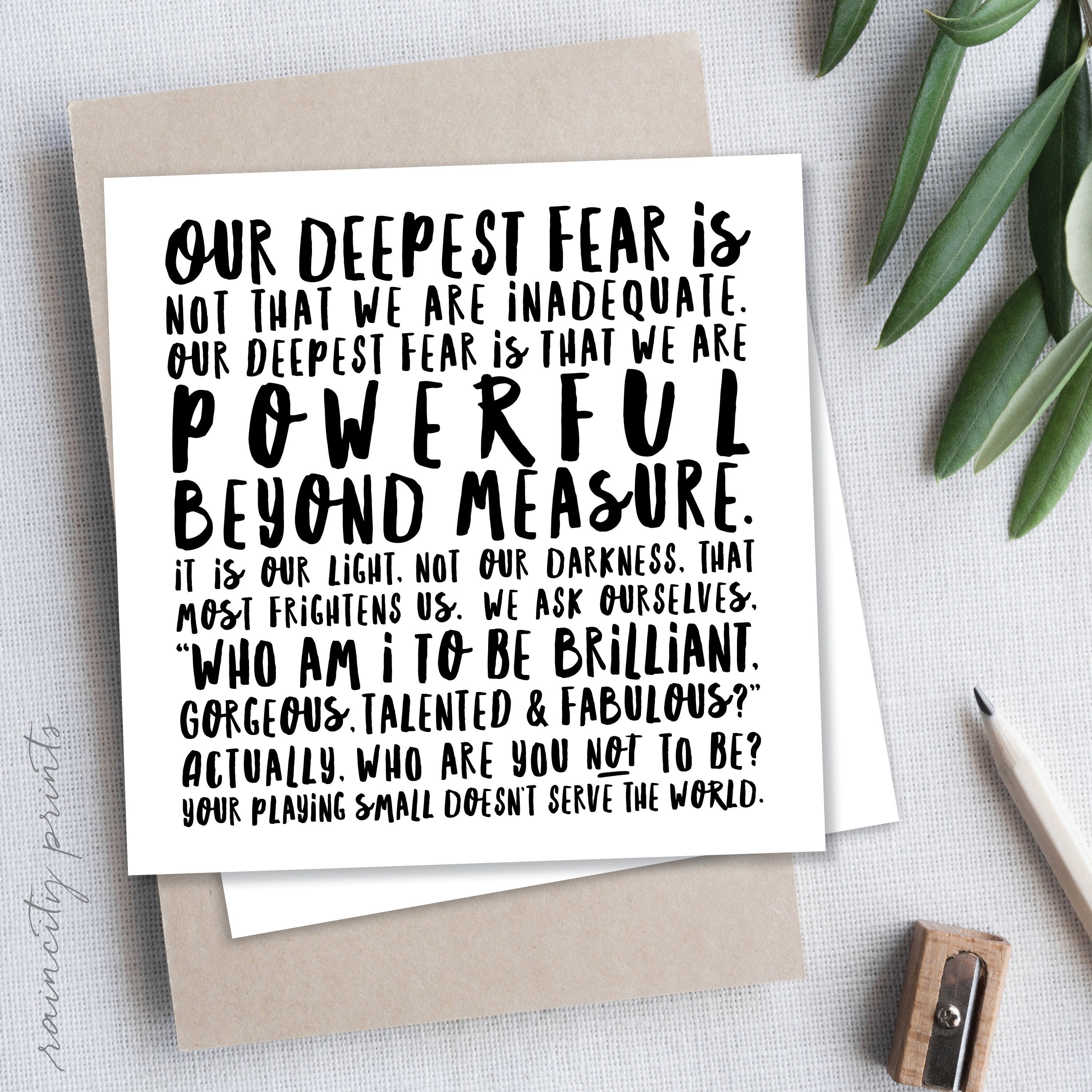 Our Greatest Fear poem iPad Case & Skin for Sale by czerinaart