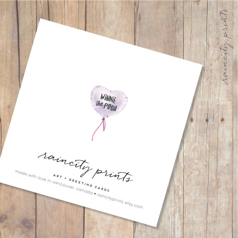 Valentines Card Winnie The Pooh Card Sometimes the smallest things take up the most room in your heart New Baby Congratulations Card