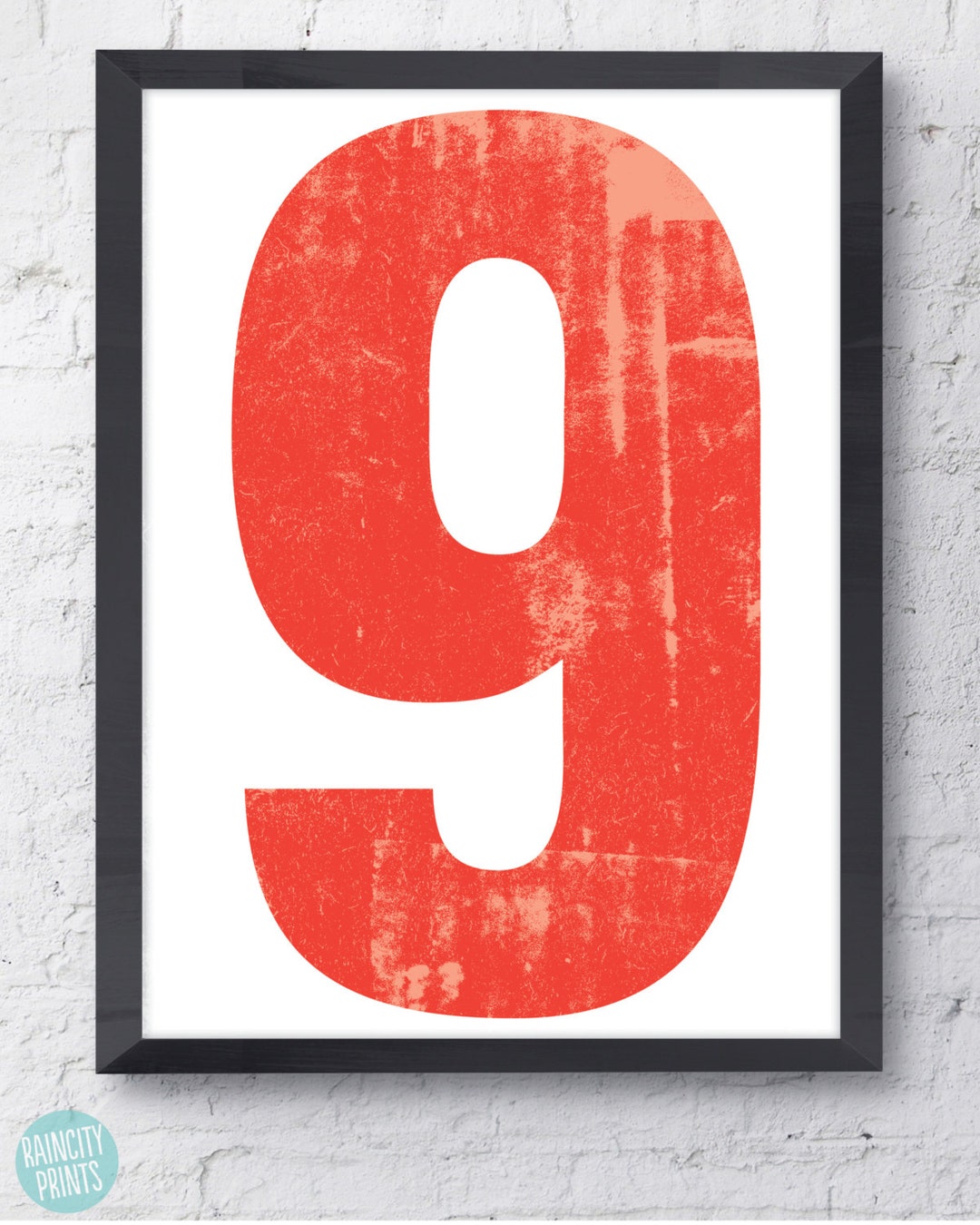 Number Art Print. Alphabet Art.typographic Art. Wedding Anniversary