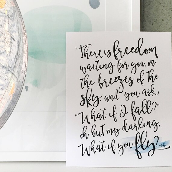 What If I Fall Oh But My Darling What If You Fly Art Erin Etsy What If I Fall Oh But My Darling What If You Fly Art Erin Etsy