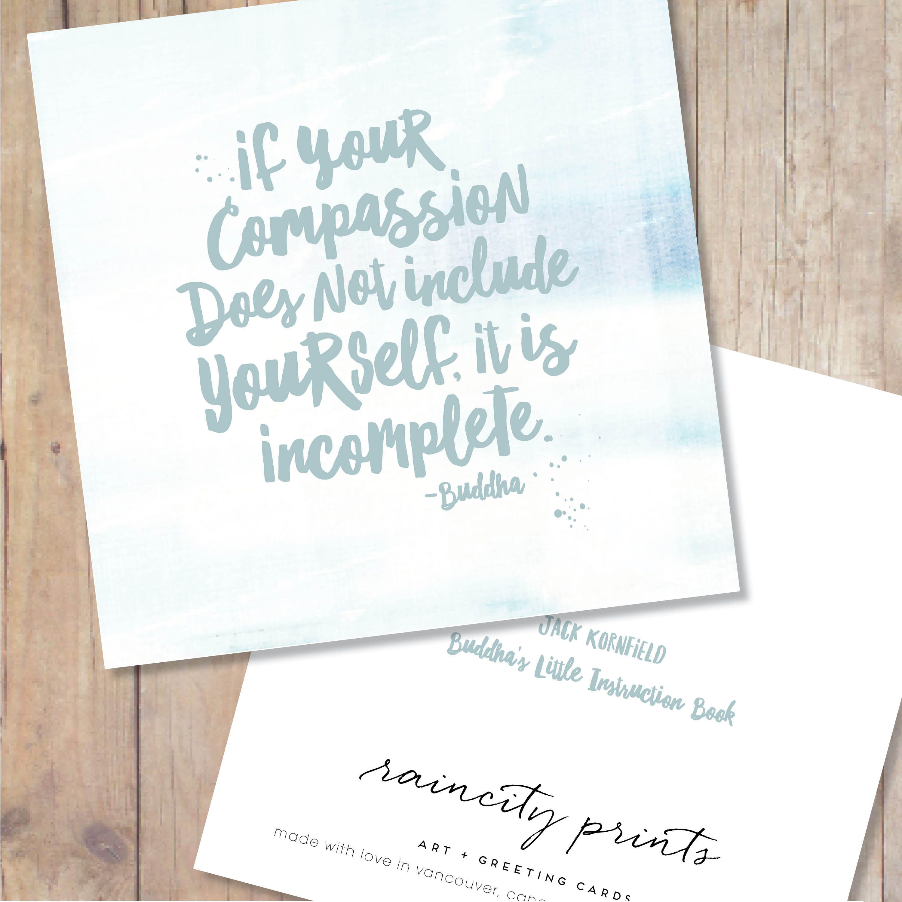 Buddha Card. Buddha Self Love Card. Buddha Compassion Valentines Day ...