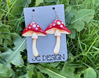 Mushroom Dangle Earrings