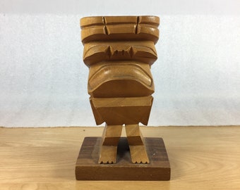 Alii Woods Hand Gesneden Tiki Sculptuur - c1960