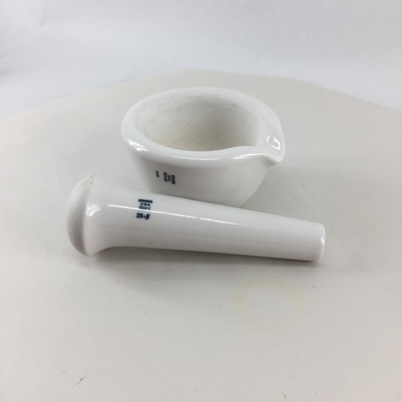 Coors Scientific Ceramics Mortar and Pestle C1960s Etsy