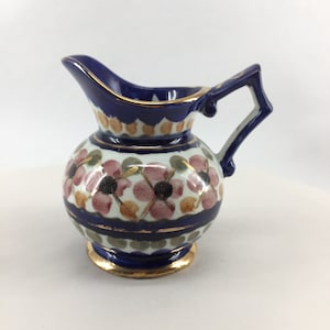 Majolica Holland Hand-Painted Creamer — c1960/70s