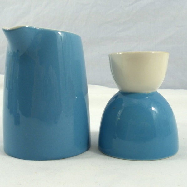 Blue Heaven Egg Cup and Creamer — 1950s/60s