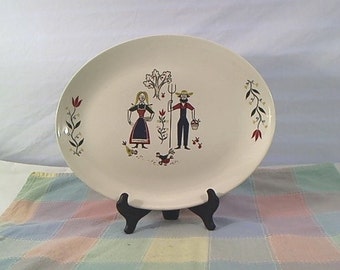 Homer Laughlin American Provincial Platter — c1951