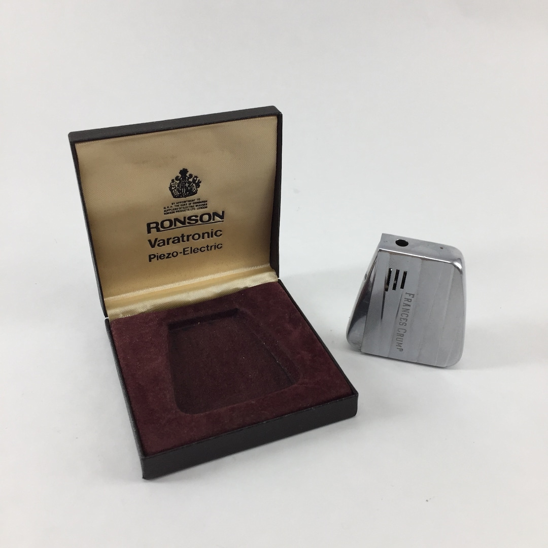 Varatronic Ronson Piezoelectric Lighter and Original Box Works C1968