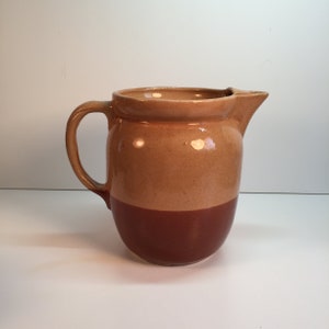 Watt Pottery Cabinart Two-Tone Pitcher — c1940-1962