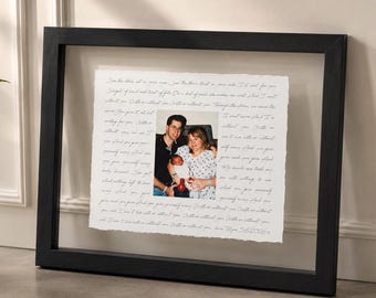 Mother of the groom Gift- Framed picture of groom and mom, Personalized Frame for mom, mother-son Dance, Song Lyrics custom, groom-mom Dance