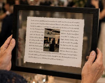 Mother of the groom Gift- Framed picture of groom and mom, Personalized Frame for mom, mother-son Dance, Song Lyrics custom, groom-mom Dance