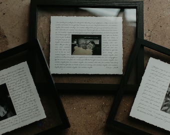 Father of the Bride Gift- Framed picture of Bride and Dad, Personalized Frame for Dad, Father-Daughter Dance, Song Lyrics, Mother-Son Dance