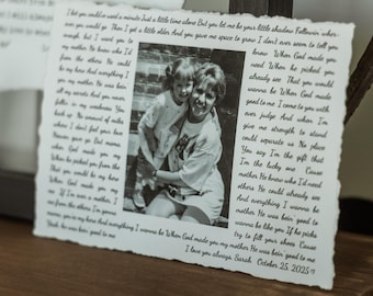 Mother of the groom Gift- Framed picture of groom and mom, Personalized Frame for mom, mother-son Dance, Song Lyrics custom, groom-mom Dance