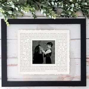 Mother of the groom Gift- Framed picture of groom and mom, Personalized Frame for mom, mother-son Dance, Song Lyrics custom, groom-mom Dance