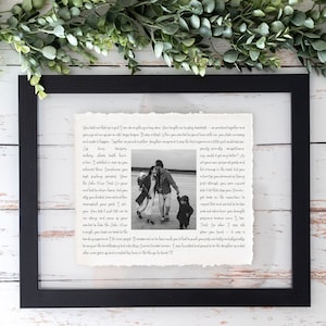 Father of the Bride Gift- Framed picture of Bride and Dad, Personalized Frame for Dad, Father-Daughter Dance, Song Lyrics, Mother-Son Dance