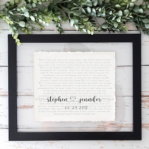 First Dance Song, Wedding Gift Song Lyrics, Valentine Day Gift, Gift for Her, One Year Anniversary Gift, First Dance Song Lyrics