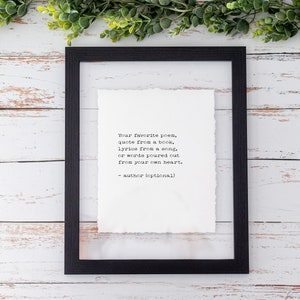 Impression de texte personnalisé, cadre photo personnalisé pour discours, discours funèbre personnalisé, cadeau de discours de mariage, oeuvre d'art murale poème personnalisé, impression de poème personnalisé