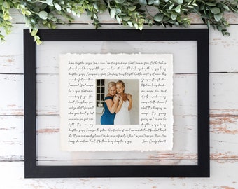 Mother of the Bride Gift from the Bride, Wedding Gift Mom, Mother of the Bride Photo Frame, Mother of the Bride Gift Poem, Gift for Mom