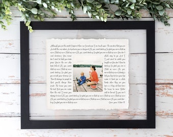 Mother-son Dance Mother of the groom Gift- Framed picture of groom and mom, Personalized Frame for mom, Song Lyrics custom, groom-mom Dance