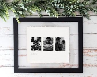 Personalized Father's Day Gift for Dad, Gift For Dad From Daughter or Son, Father daughter Portrait from Photo, Framed photos for Dad gift