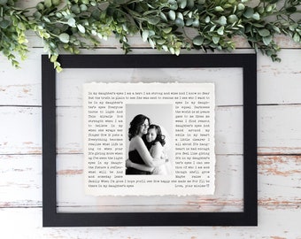 Mother of the Bride Gift from the Bride, Wedding Gift Mom, Mother of the Bride Photo Frame, Mother of the Bride Gift Poem, Gift for Mom