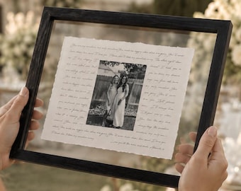 Mother of the groom Gift- Framed picture of groom and mom, Personalized Frame for mom, mother-son Dance, Song Lyrics custom, groom-mom Dance
