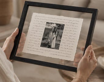 Mother of the groom Gift- Framed picture of groom and mom, Personalized Frame for mom, mother-son Dance, Song Lyrics custom, groom-mom Dance