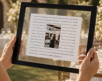 Mother of the groom Gift- Framed picture of groom and mom, Personalized Frame for mom, mother-son Dance, Song Lyrics custom, groom-mom Dance