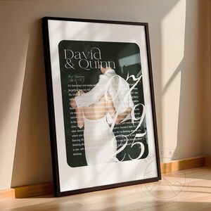 First Dance Song with photo, Wedding Gift Song Lyrics, 1st Anniversary Gift, Gift for Her, One Year Anniversary Gift, customized valentines
