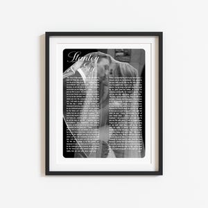 Wedding Vows with Photo, Wedding Vows Print, Our Vows Custom Framed, Wedding Vows Couples Song, Anniversary Gift, Wedding Vows Wall Art