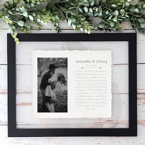 First Dance Song with photo, Wedding Gift Song Lyrics, First Dance Song Lyrics Wall Art 1st Anniversary Gift, One Year Anniversary Gift