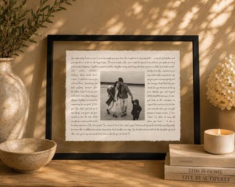 Father of the Bride Gift- Framed picture of Bride and Dad, Personalized Frame for Dad, Father-Daughter Dance, Song Lyrics, Mother-Son Dance