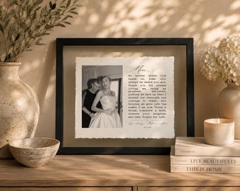 Mother of the Bride Gift from the Bride, Mom Definition Photo Framed from Daughter or Son, Mother of the Bride Photo Frame Gift for Mom