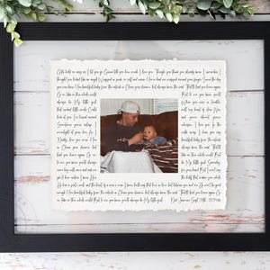 Father of the Bride Gift from Daughter • Personalized Wedding Photo Frame • Sentimental Keepsake for Dad • Custom Picture Gift