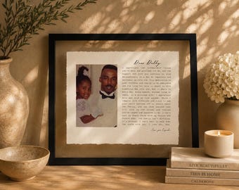 Father of the Bride Gift- Framed picture of Bride and Dad, Personalized Frame for Dad, Father-Daughter Dance, Song Lyrics, Mother-Son Dance