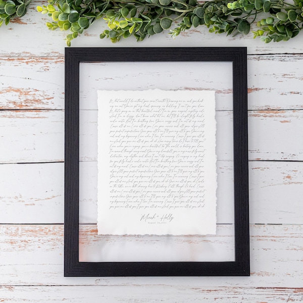 Impresión personalizada de letras de canciones, papel con letras de canciones para el primer baile, regalo de aniversario, regalo para el primer aniversario, arte mural con letras de canciones, regalo de Navidad.