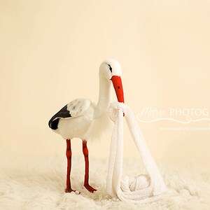 Instant Download newborn backdrop Stork with baby wrap So unique image 2