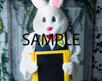 DIGITAL EASTER BUNNY de Pascua telón de fondo!