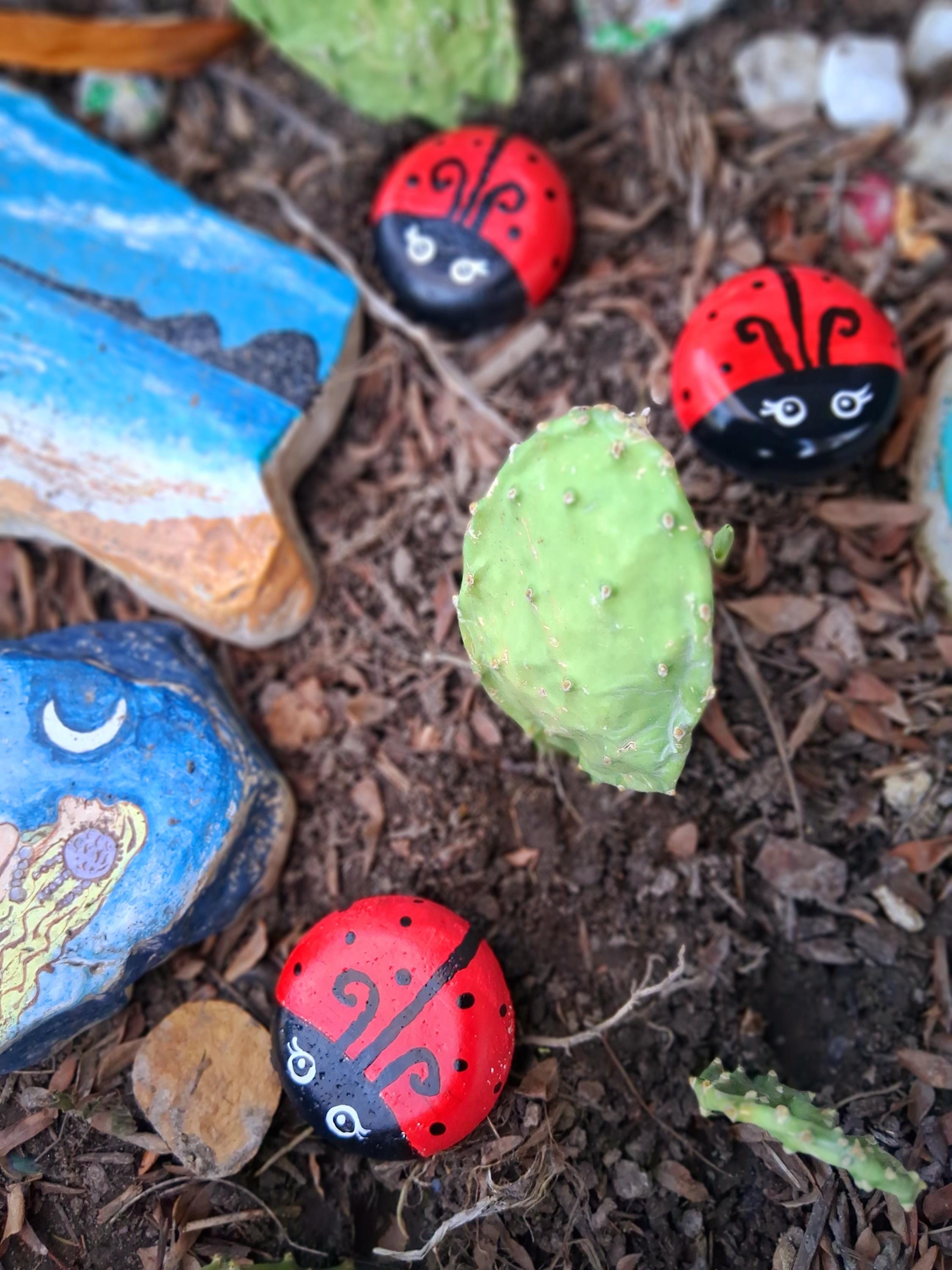 set of 6 ladybugs