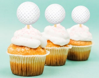 Golf cupcake toppers printable golf toppers birthday toppers golf ball cupcake toppers ball topper golf birthday stickers golf party 223