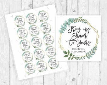 From my shower to yours favor tags printable tags soap tags bridal shower tags baby shower tags bath favors body wash tag bath bomb tags 323