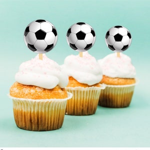 Soccer cupcake toppers printable soccer toppers birthday toppers football cupcake toppers ball topper soccer birthday stickers football 221
