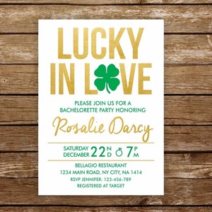 St Patricks bachelorette party invitation lucky in love bachelorette editable irish bachelorette mobile invitation st patricks invite 235 image 2